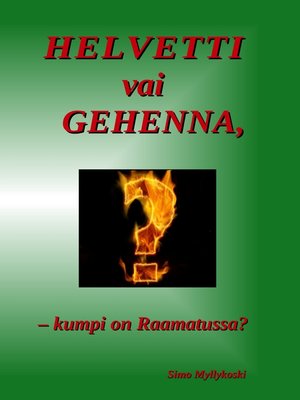 cover image of HELVETTI vai GEHENNA,